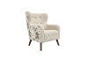Picture of LUNORA Beige Accent Armchair/Sofa Chair with Floral Outer Back