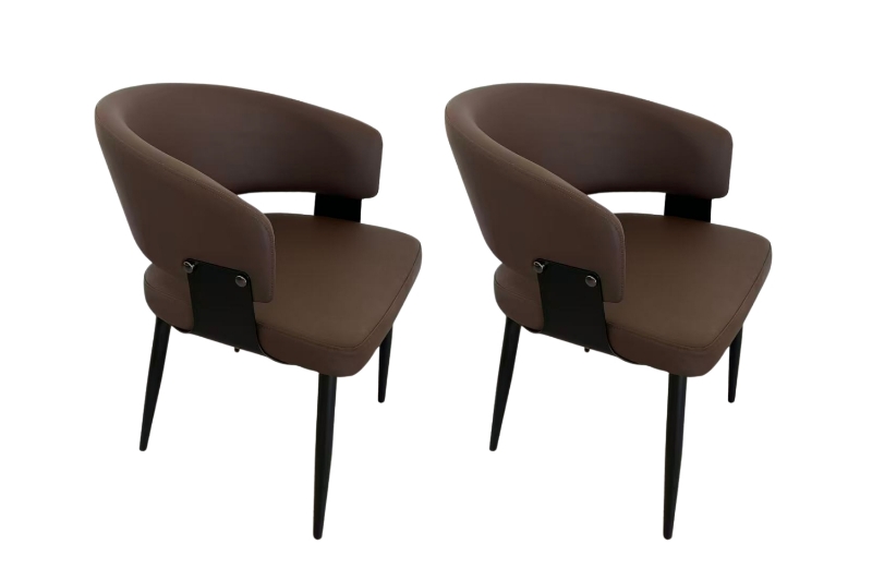 Picture of KALEM  Dining Chair (Dark Brown) - 2 Chairs in 1 Carton