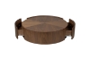 Picture of [FLOOR MODEL CLEARANCE] SKARA Genuine Walnut Veneer Round Nesting Coffee Table