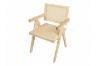 Picture of CHANDIGARH Solid Wood Replica Armchair (Natural) - 2 Chairs in 1 Carton
