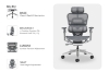 Picture of NEXO High Back Office Chair with Adjustable Headrest & Backrest, 8D Armrests and Seat Slider