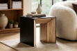 Picture of BETA Reclaimed Pine Wood Side Table (23.5" x 23.5")