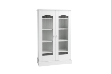 Picture of AVALON 2-Door Ribbed Glass Display Cabinet with Motion Sensor Lights (23.5"x41")
