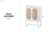 Picture of NOXEL 2-Door High Sideboard/Storage Cabinet