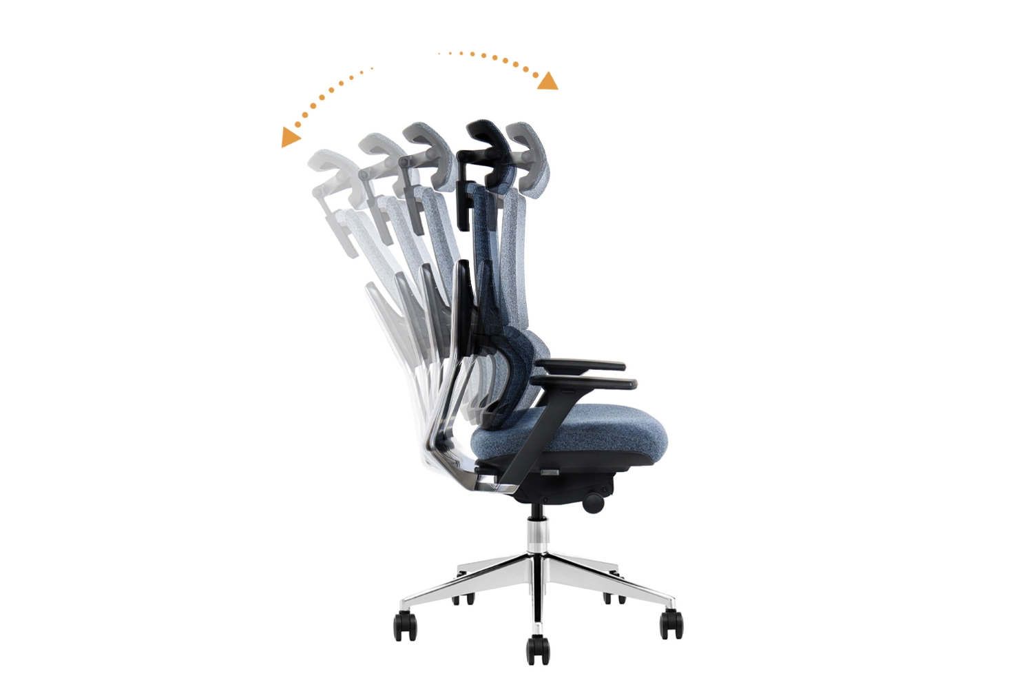 STRIX High Back Office Chair with 3D Adjustable Headrest & Dynamic ...