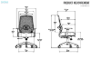 Picture of AVERY Mid Back Office Chair with Adjustable Seat Height & Lumbar Support