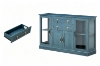 Picture of VANTA 4-Door 2-Drawer Storage Cabinet/Buffet with LED Lighting (Blue)