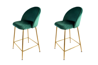 Picture of LUMI Bar Stool with Footrest - 2 Chairs in 1 Carton