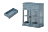 Picture of VANTA 2-Door 1-Drawer Storage Cabinet with LED Lighting (Blue)