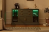 Picture of MIREL 4-Door 2-Drawer Storage Cabinet/Buffet with LED Lighting (Green)