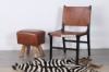 Picture of [FLOOR MODEL CLEARANCE] EUROPA Solid Teak Wood Chair (Genuine Cowhide) 