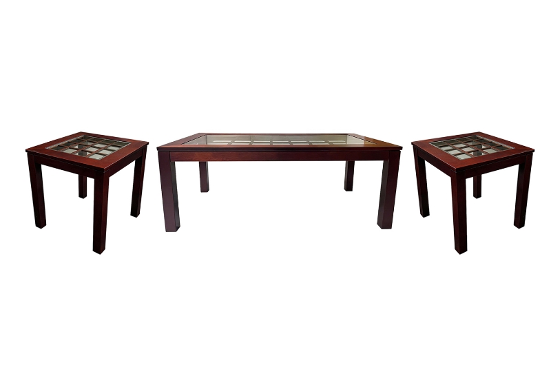 Picture of [FLOOR MODEL CLEARANCE] ABBY Coffee Table with 2 Side Tables Set
