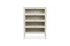 Picture of [FLOOR MODEL CLEARANCE] STARK Steel Frame 4-Door Glass Shoe Cabinet (Cream)