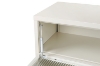Picture of [FLOOR MODEL CLEARANCE] STARK Steel Frame 4-Door Glass Shoe Cabinet (Cream)