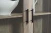 Picture of [FLOOR MODEL CLEARANCE] OTLEY Accent Corner Display Cabinet (Gray) 