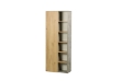 Picture of [FLOOR MODEL CLEARANCE] MORENA 1-Door Bookcase with 12 Shelves (Cement and Natural Oak Color)