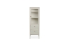 Picture of [FLOOR MODEL CLEARANCE] STARK Steel Frame 1-Door 2-Drawer Accent Glass Display Cabinet (Cream) 