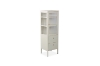 Picture of [FLOOR MODEL CLEARANCE] STARK Steel Frame 1-Door 2-Drawer Accent Glass Display Cabinet (Cream) 