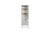 Picture of [FLOOR MODEL CLEARANCE] STARK Steel Frame 1-Door 2-Drawer Accent Glass Display Cabinet (Cream) 