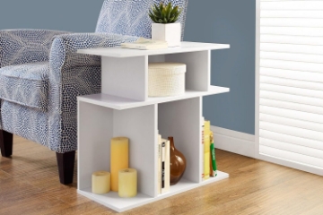 Picture of [FLOOR MODEL CLEARANCE] AMINA Side Table with Storage Shelf 