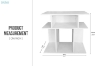 Picture of [FLOOR MODEL CLEARANCE] AMINA Side Table with Storage Shelf 