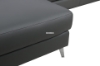 Picture of [FLOOR MODEL CLEARANCE]CHERADI Sectional Sofa in 100% Top Leather (Grey) - Facing Left 