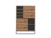 Picture of [FLOOR MODEL CLEARANCE] NEVADA Solid European Wild Oak Wood Highboard 