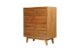 Picture of [FLOOR MODEL CLEARANCE]RETRO Oak 4-Drawer Chest (Maple Color) 