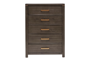 Picture of [FLOOR MODEL CLEARANCE] GLINDA 5-Drawer Chest (Grey) 