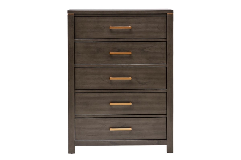 Picture of [FLOOR MODEL CLEARANCE] GLINDA 5-Drawer Chest (Grey) 