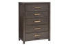 Picture of [FLOOR MODEL CLEARANCE] GLINDA 5-Drawer Chest (Grey) 