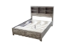 Picture of [FLOOR MODEL CLEARANCE] AGILENT  Queen Size Storage BedBed Frame with Built in Shelves 