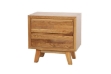 Picture of [FLOOR MODEL CLEARANCE]RETRO 2-Drawer Oak Nightstand (Maple Color)