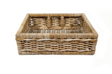 Picture of LIMBUNG Rectangle Kubu Weave Storage Basket (17.5"x14"x5.5")