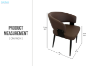 Picture of KALEM  Dining Chair (Dark Brown) - 2 Chairs in 1 Carton