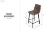 Picture of WESTIN Counter Height Chair with Footrest