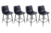 Picture of NOIR Bar Stool with Footrest - Each