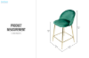 Picture of LUMI Bar Chair with Footrest