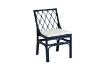 Picture of BRIGHTON Teak Wood & Rattan Dining Chair (Navy Blue) - Each