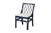 Picture of BRIGHTON Teak Wood & Rattan Dining Chair (Navy Blue) - 2 Chairs in 1 Carton