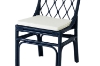 Picture of BRIGHTON Teak Wood & Rattan Dining Chair (Navy Blue) - 2 Chairs in 1 Carton