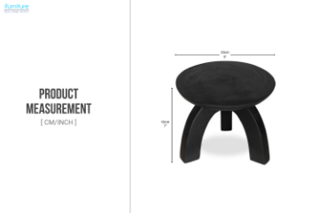 Picture of EAGIS Mungur Wood Plant Stand (Black)