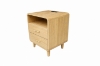 Picture of LINEA 2-Drawer Nightstand with Charging Station (Natural)