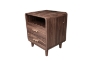 Picture of LINEA 2-Drawer Nightstand with Charging Station (Brown)