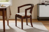 Picture of VASCO Solid Teak Wood Armchair (Genuine Goat Hide)