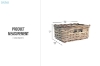 Picture of LAYAH Rattan Storage Basket (12.5"x8.5"x6")