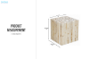 Picture of GRAYSON Square Teak Wood Side Table