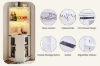 Picture of KERTH Corner Bar Cabinet with LED Lighting, AC Outlets & USB Ports