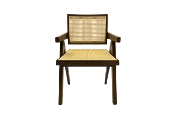 Picture of CHANDIGARH Solid Wood Replica Armchair (Walnut)