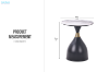 Picture of VALE D50 Sintered Stone Top Side Table